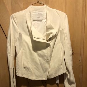 Off white side Zipper blazer